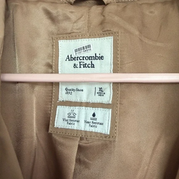 Abercrombie & Fitch Tan Trench Coat - Picture 2 of 4